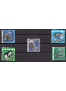 RUSSIA 1991 francobolli serie completa nuova Unificato 5837/41